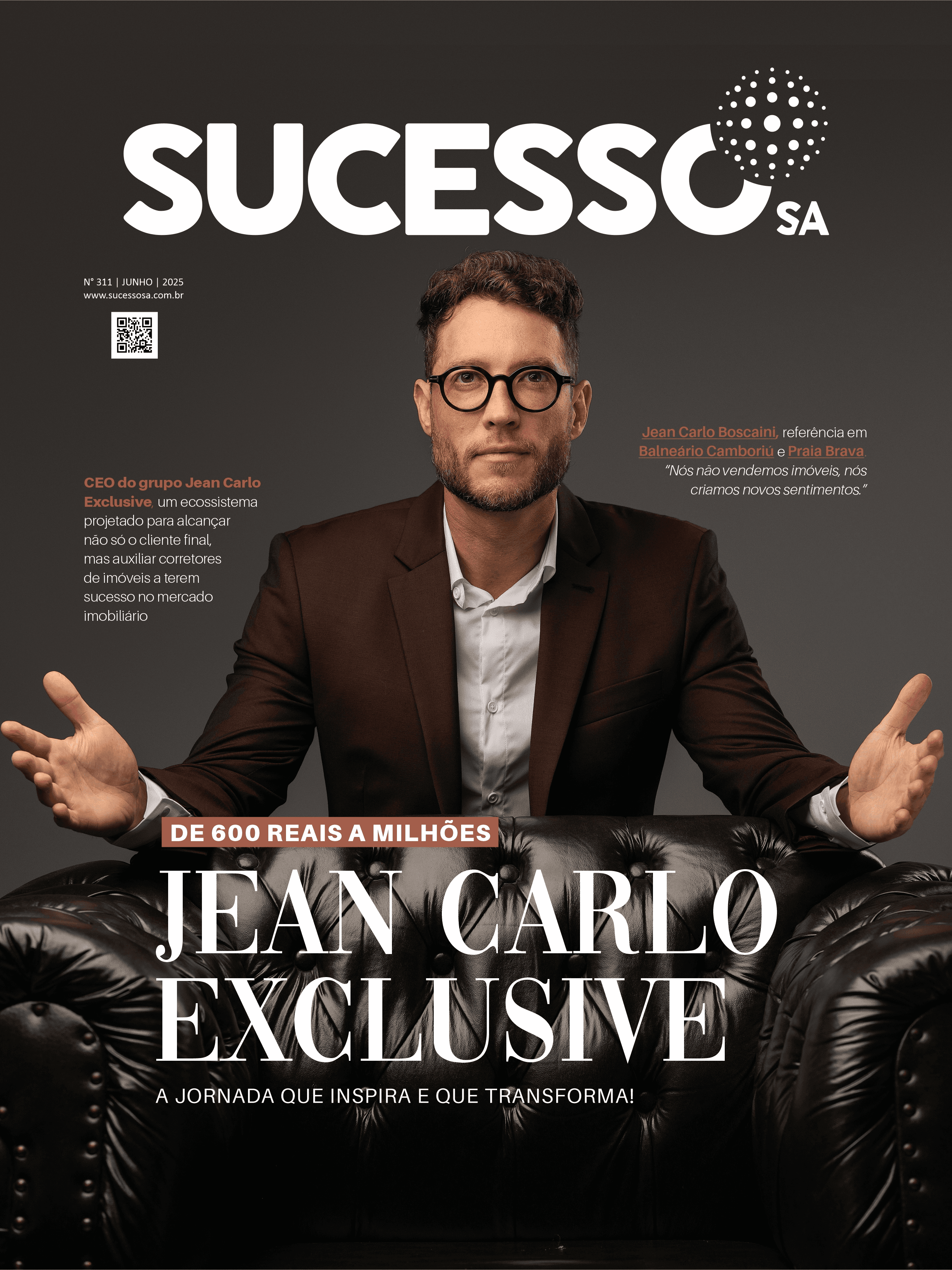 Capa Revista SUCESSO SA — Jean Carlo Exclusive